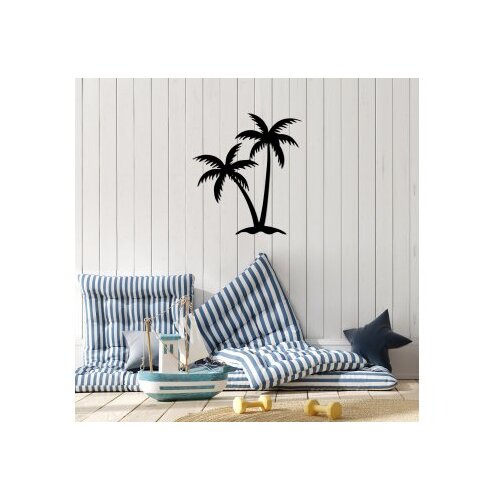Wallity Zidna dekoracija Palm 2-436, 63x70 cm, 1.5 mm, Crna Cene
