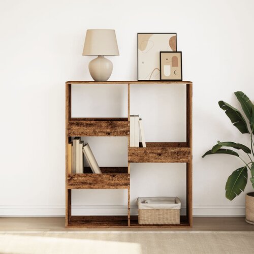 Furnova Knjižna omara/pregrada starinski les 100x33x115 cm, (21932568) Slike