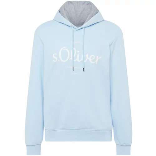 s.Oliver Sweater majica svijetloplava / bijela