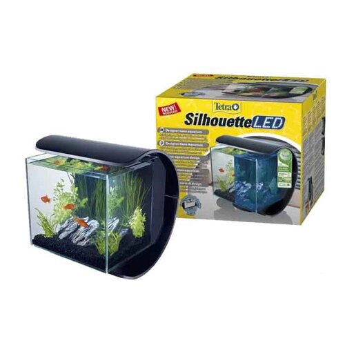 Tetra silhouette led akvarijum set bundle hrana i oprema 12L Slike