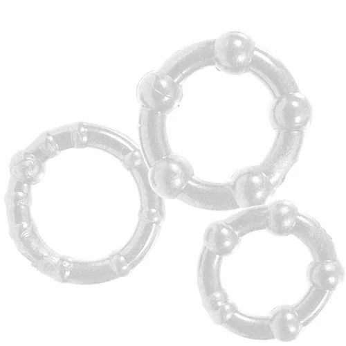 Scala Playhouse Stay Hard Cock Rings - Set Cock Rings Transparent 3 Pcs