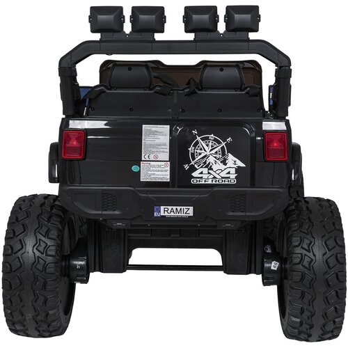  Auto na akumulator Extreme Sport 4x4 s podesivom dužinom vozila - dvosjed - crni Slike