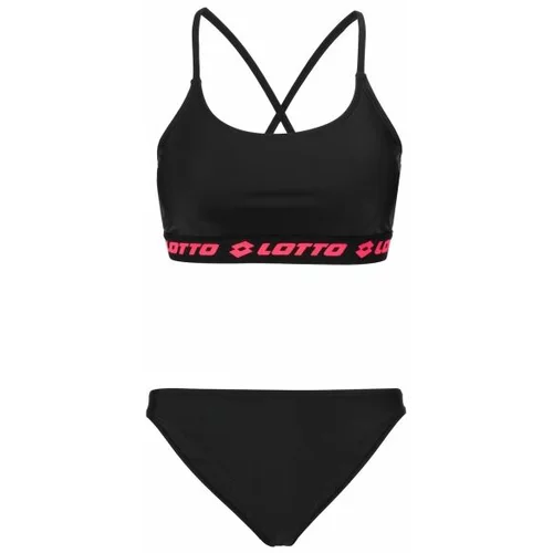 Lotto JELI Ženski dvodijelni kupaći kostim, crna, veličina