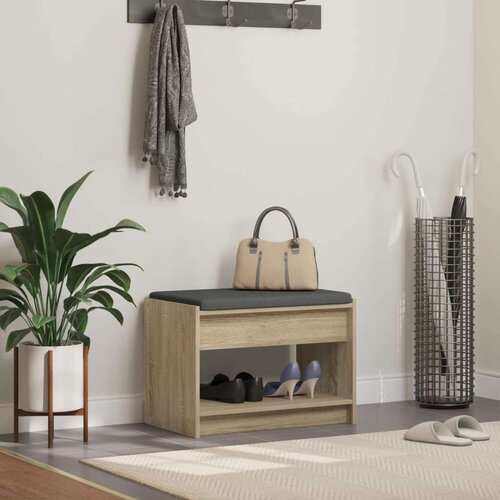  Klupa za hodnik s jastukom Sonoma hrast 63 x 38 x 45 cm - sonoma hrast 63 cm Cijene