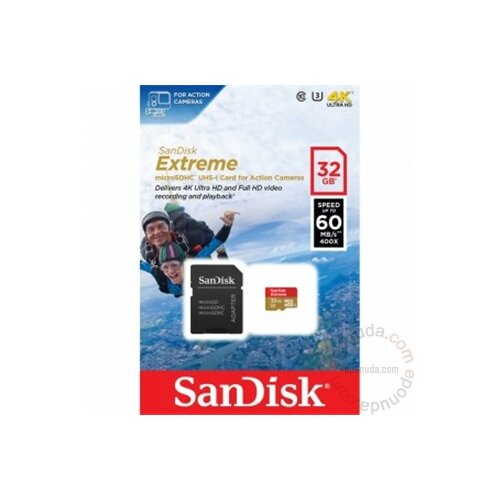 Sandisk SD 32GB micro extreme 60 mb/s memorijska kartica Slike
