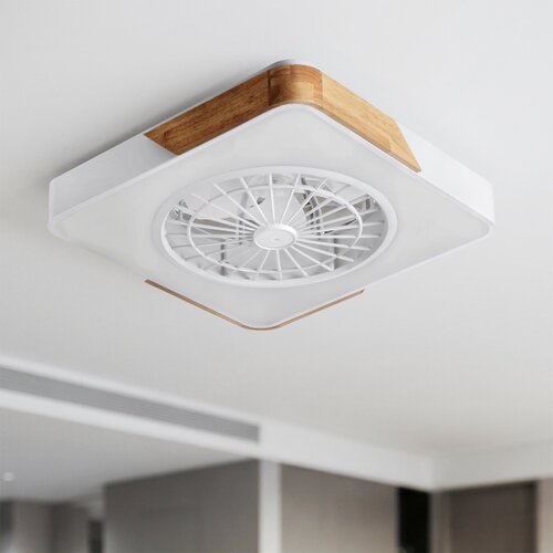 Brilagi - LED prigu&amp;scaron;iva svetiljka sa ventilatorom LED/38W/230V 50 cm bela/hrast + daljinski upravljač Slike
