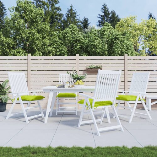 VidaXL Jastuci za stolice 6 kom jarkozeleni 40x40x7 cm tkanina Oxford Slike