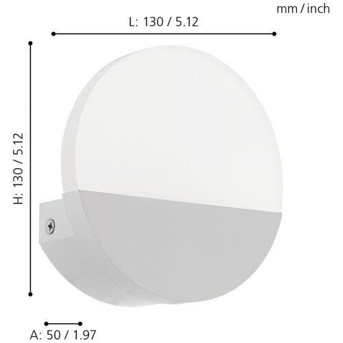 Eglo Metrass 1 zidna/1, led, 4,5w, 480lm, bijela Cene