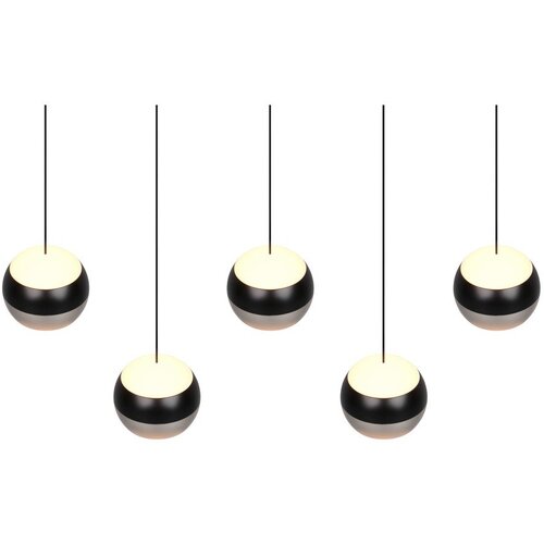 Trio Select Črna/v srebrni barvi LED viseča svetilka Orbit &amp;ndash; Slike