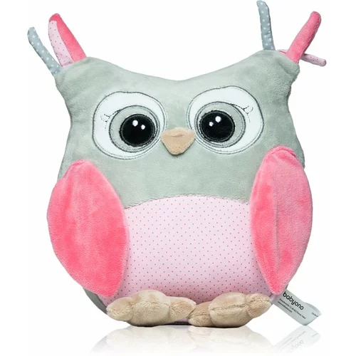 BabyOno Have Fun Owl Sofia plišana igračka sa zvečkom Pink 1 kom