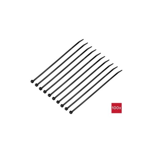 TRU COMPONENTS TC-12523672 vezice 250 mm 4.8 mm crna 100 St. Slike