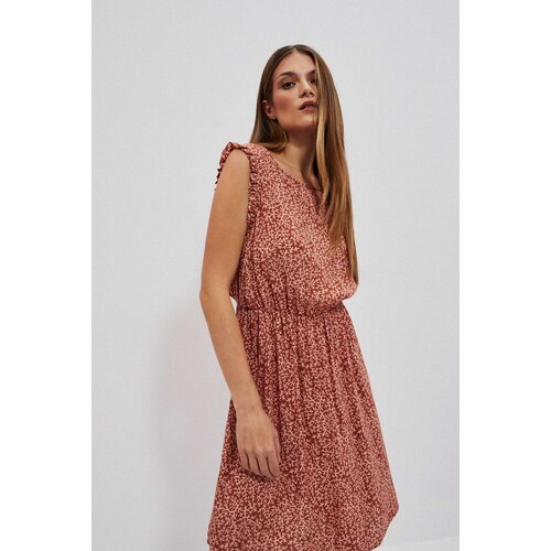 Moodo WOMEN&amp;#039;S DRESS L-SU-4041 BROWN Slike
