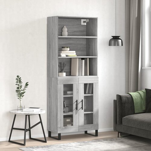  Visoka komoda siva sonome 69,5x34x180 cm od konstruiranog drva Cijene