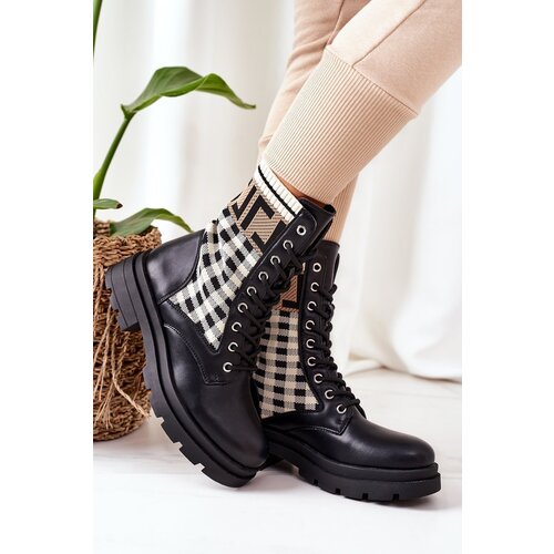 Kesi Shoes Workers made of elastic fabric black Love Story Slike