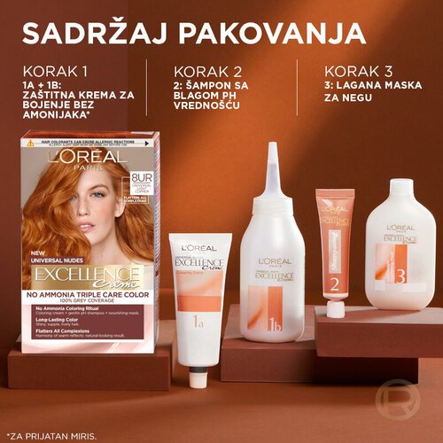 L´Oréal Paris farba za kosu Excellence Universal Nudes 8UC Cene