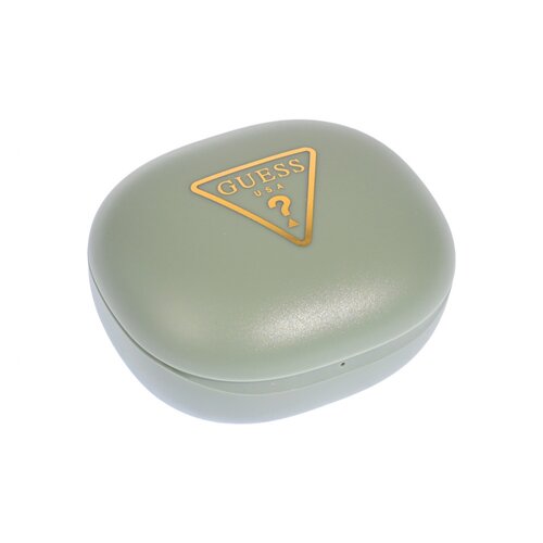 Guess bluetooth slusalice tws flat triangle logo electroplated zelene (GUTWST7FCETN) Slike