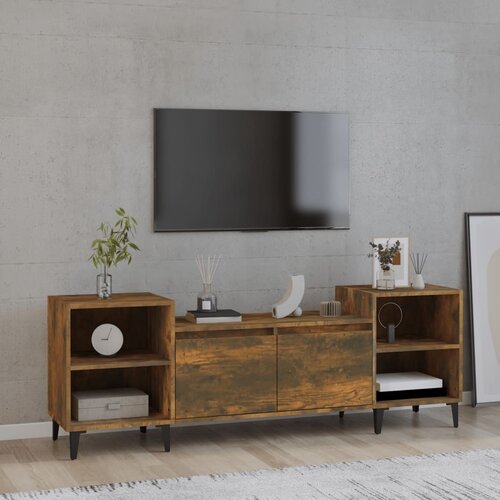 VidaXL TV ormarić boja dimljenog hrasta 160x35x55 cm konstruirano drvo Slike