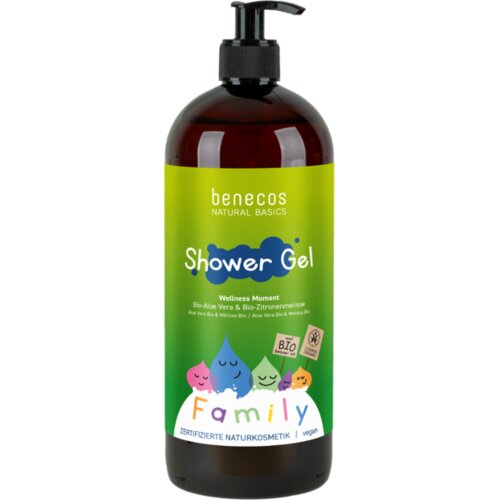 Benecos Family Size Shower Gel Wellness Moment - 950 ml Slike