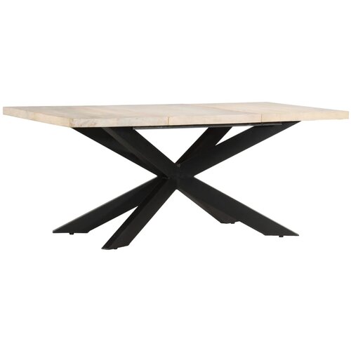 vidaXL Blagovaonski stol od izbijeljenog drva manga 180 x 90 x 76 cm Cene