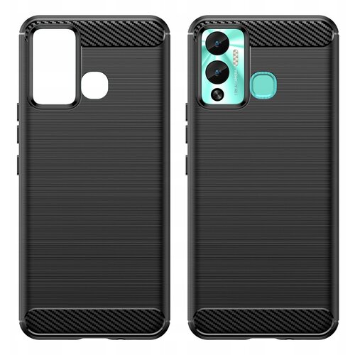 HURTEL CARBON CASE ETUI OBUDOWA POKROWIEC FUTERAŁ DO INFINIX HOT 12PLAY NFC CZARNE, (21899948) Cene