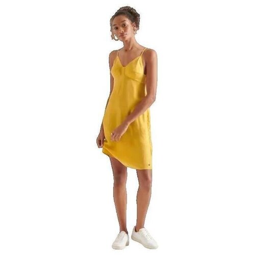 Superdry Kratke obleke Robe Cupro Cami Rumena Cene