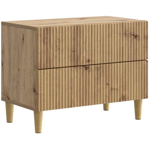 vidaXL Noćni ormar Hrast artisan 62 x 34 5 x 48 cm Konstruirano drvo - Hrast artisan Cene
