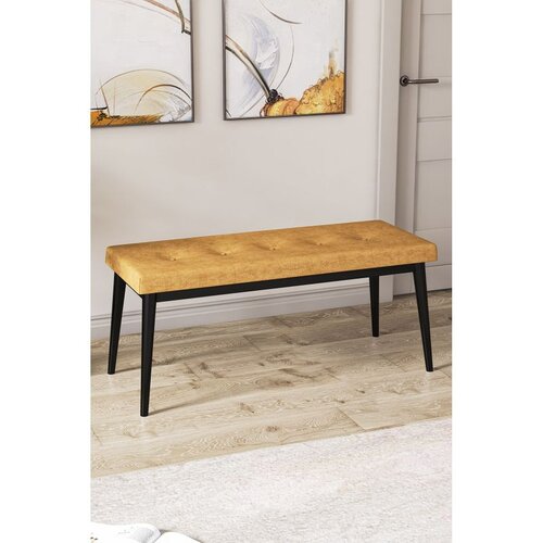 Hanah home klupa Pera Bench, 105 cm, kapućino / crna Cene