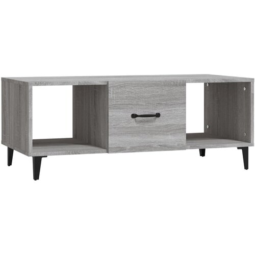 Maison Chic Klubska mizica - kavna mizica - Nizka mizica siva sonoma 102x50x40 cm inženirski les, (21753405) Cene