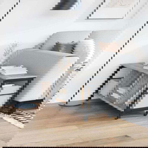 VidaXL Polica Siva Sonoma 102 x 32 x 40,5 cm Konstruirano drvo Slike