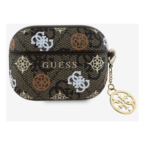 Guess PU 4G Peony Charm Pouzdro pro AirPods Pro Brown Ovitek Vijolična Cene