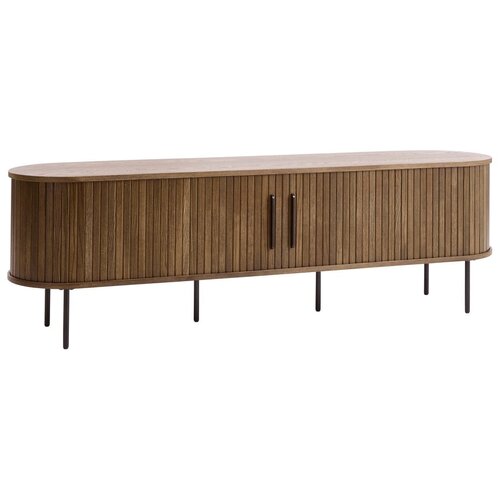 Unique Furniture Rjava TV omarica v hrastovem dekorju 180x56x45 cm Nola &amp;ndash; Slike