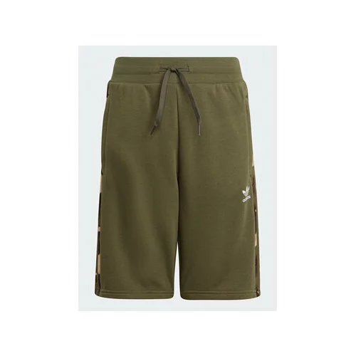 Adidas Športne kratke hlače Camo Shorts IC5146 Zelena Regular Fit