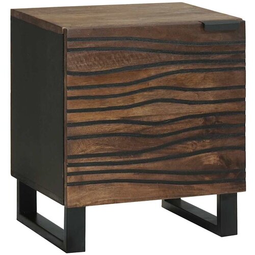  Noćni ormar 2 pcs Orah 40 x 33 x 46 cm Konstruirano drvo Slike