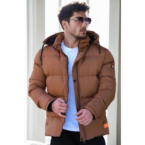 Dewberry 23453 Removable Hood Faux Fur Lined Slim fit Jacket-TABA Slike