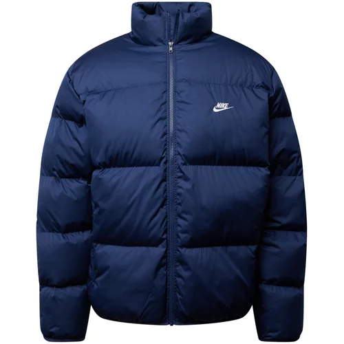 Nike Sportswear Tehnička jakna 'Club' mornarsko plava / bijela