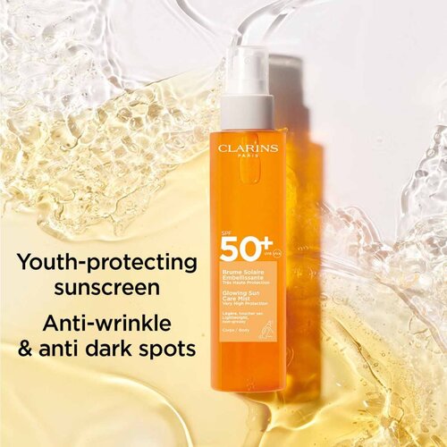 Clarins Sun Body Mist SPF50+ magla u spreju za sunčanje za tijelo SPF 50+ 150 ml Slike
