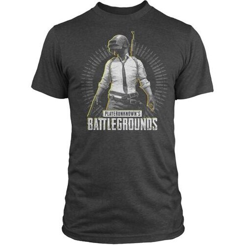 Jinx majica s kratkimi rokavi PUBG LEVEL 3 PREMIUM TEE-LARGE-CHARCOAL HEATHER Slike
