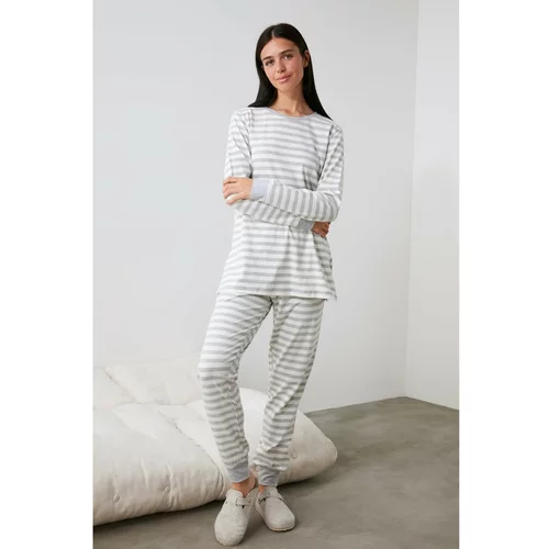 Trendyol Ženska pižama komplet Striped