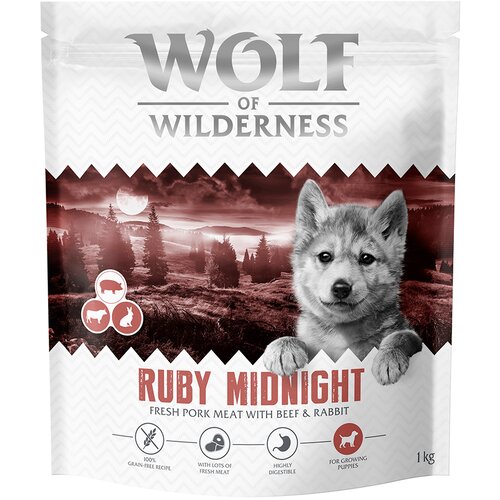 Wolf of Wilderness Junior "Ruby Midnight" govedina i kunić (bez žitarica) - 5 x 1 kg Cijene