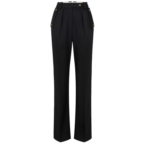 Elisabetta Franchi Elegantne hlače PA11856E2 Črna Cene