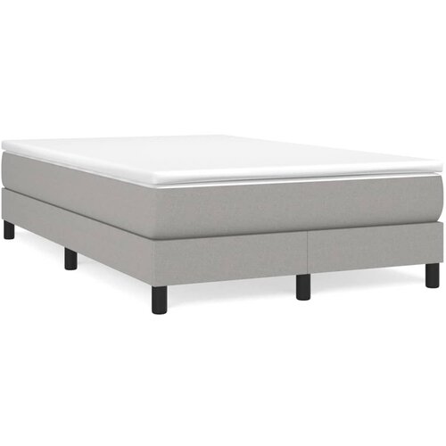 Maison Chic Box spring postelja - Vzmetna postelja z vzmetnico svetlo siva 120x200 cm blago SL18988, (21893947) Cene