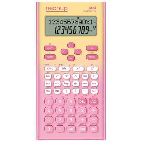 Deli matematički kalkulator ED300SR-N, Neonup, Rozi Slike