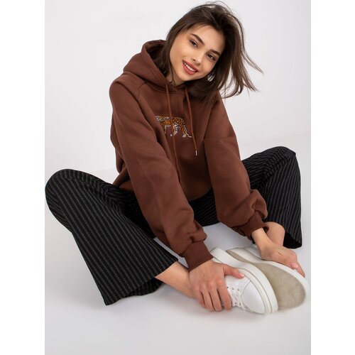 Ex moda Sweatshirt-EM-BL-651.99-dark brown Slike