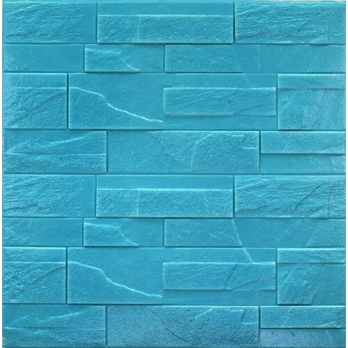 3D tapete - dekorativni kamen - plava Slike