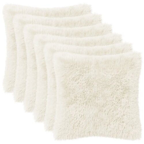  Presvlaka za jastuk 6 pcs HEERLEN Bijela 30 x 30 cm PV flis - Bijela 30 x 30 cm 6 Cijene