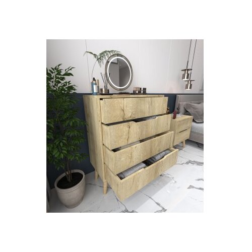 Hanah home komoda flora sapphire oak Slike