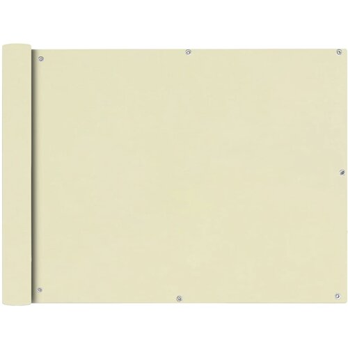 vidaXL Balkonsko Platno Oksford Tekstil 90x400 cm Kremne Barve Cene