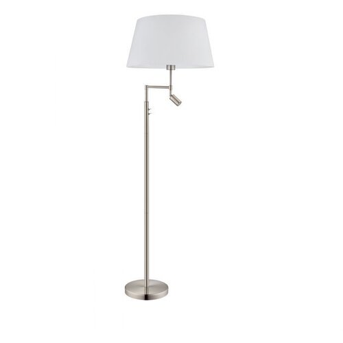 Eglo Santander podna/2, led, e27+2,1w, 250lm, v1530, nikl-mat/bela/tekstil Cene