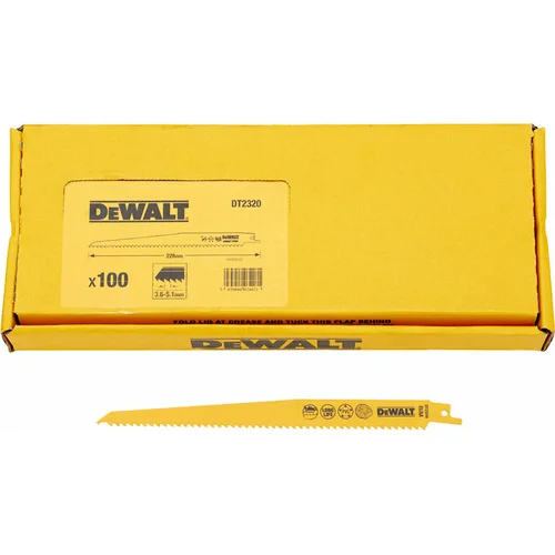 Dewalt žagin list - lisičji rep DT2320 228MM BI-METAL 100KOM