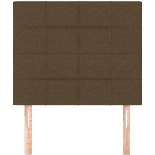  Uzglavlje tamnosmeđe 90x5x118/128 cm tkanina Slike